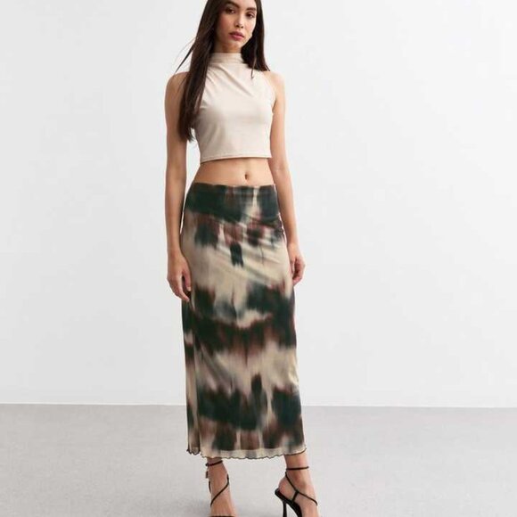 Lord & Taylor Design Lab Tie Dye Midi Skirt - Picture 4 of 4